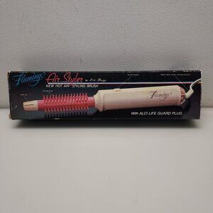 MISS FLAMINGO RETRO VTG FLAMINGO HOT AIR HAIR STYLING BRUSH RARE PINK NOS IN BOX